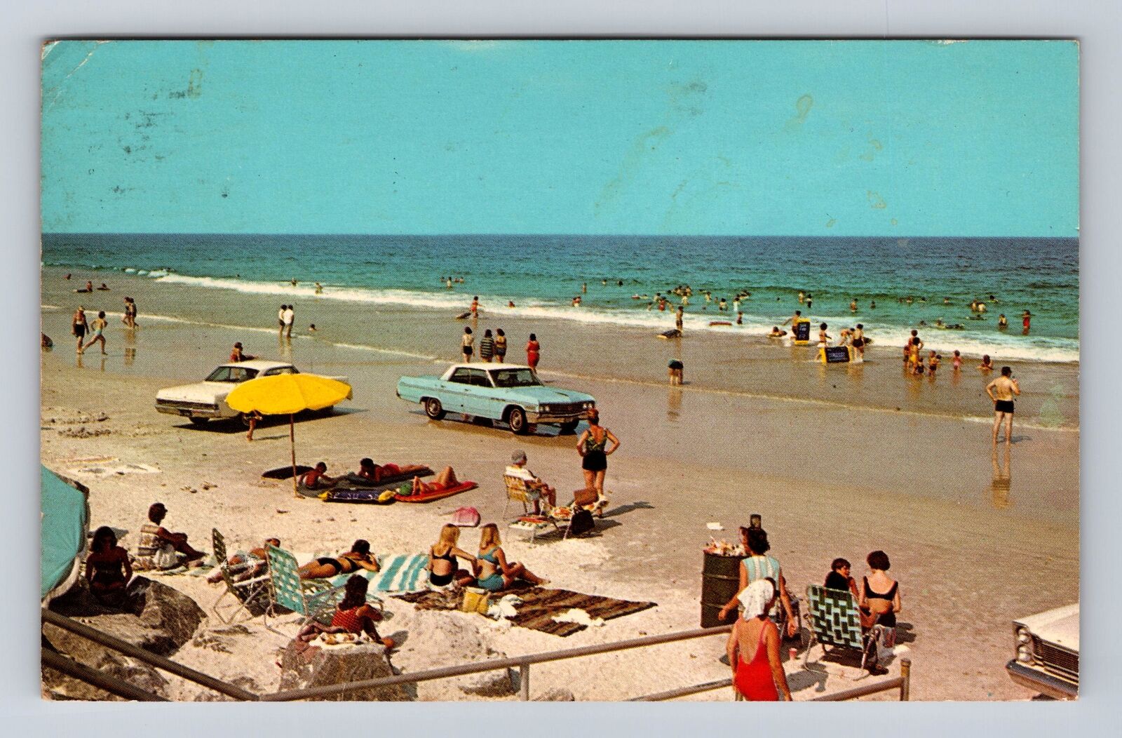 Jacksonville Beach FL-Florida, Sun And Surf Bathing, Vintage c1908 Postcard