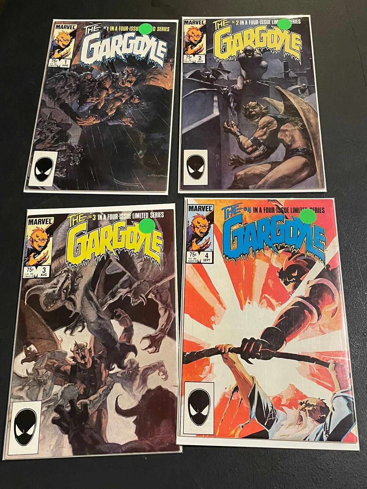 The Gargoyle #1-4 1985 Marvel Comic Books Four Issue Limited Series 1 2 3 4