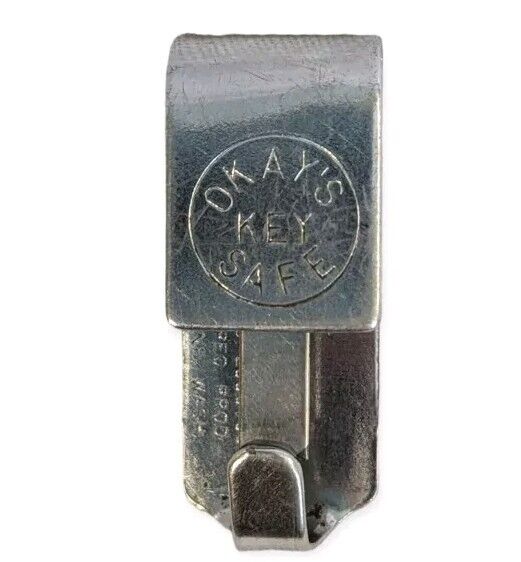 Okays Key Safe Spokane Washington Metal Belt Hook Accessory Men Original Vintage