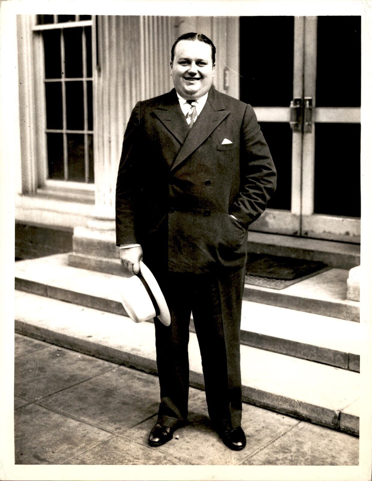 GA171 1933 Original Photo GEORGE HEARST William Randolph Son Portly Man in Suit