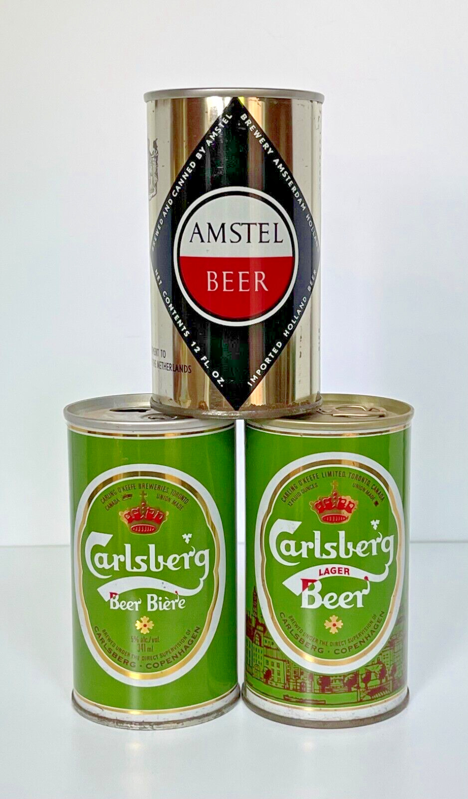 AMSTEL & CARLSBERG  - Beer Cans
