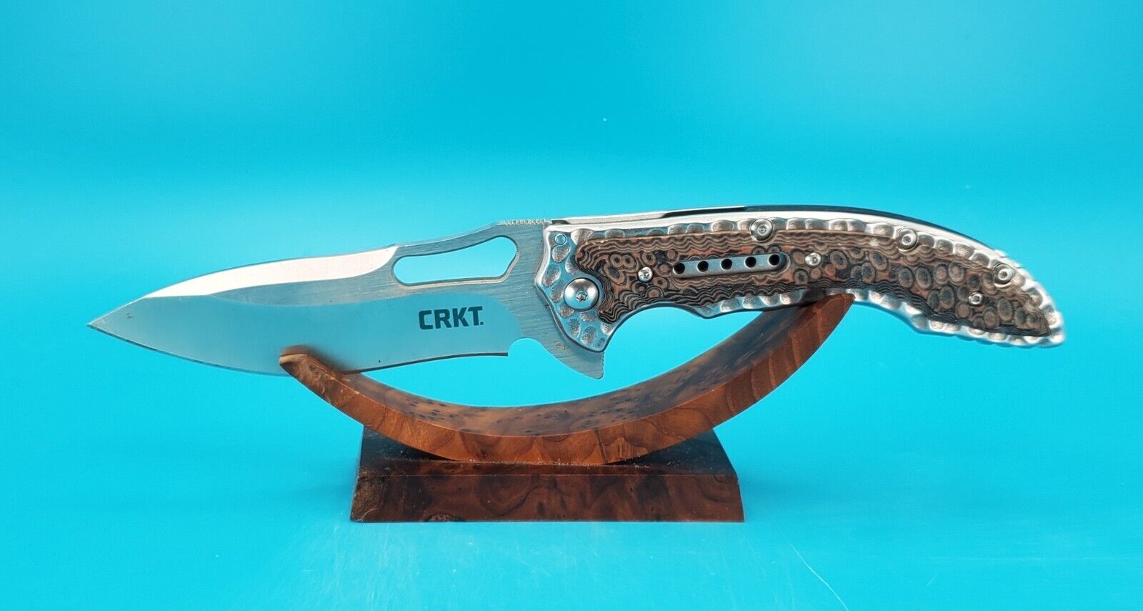 CRKT Fossil 5470 Ikoma Design Folding Pocket Knife *NO BELT CLIP*