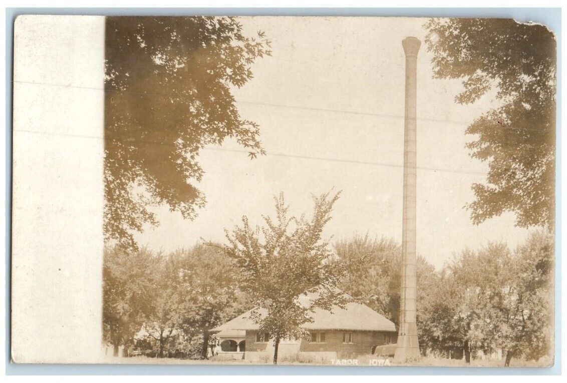 c1910\'s Experimental Heating Station View Tabor Iowa IA RPPC Photo Postcard