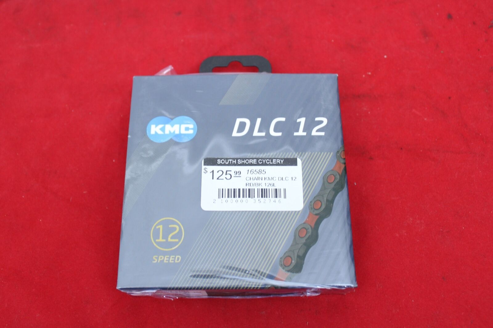 New KMC DLC 12 Speed Red/Black Bicycle Chain Titanium Nitride Durable