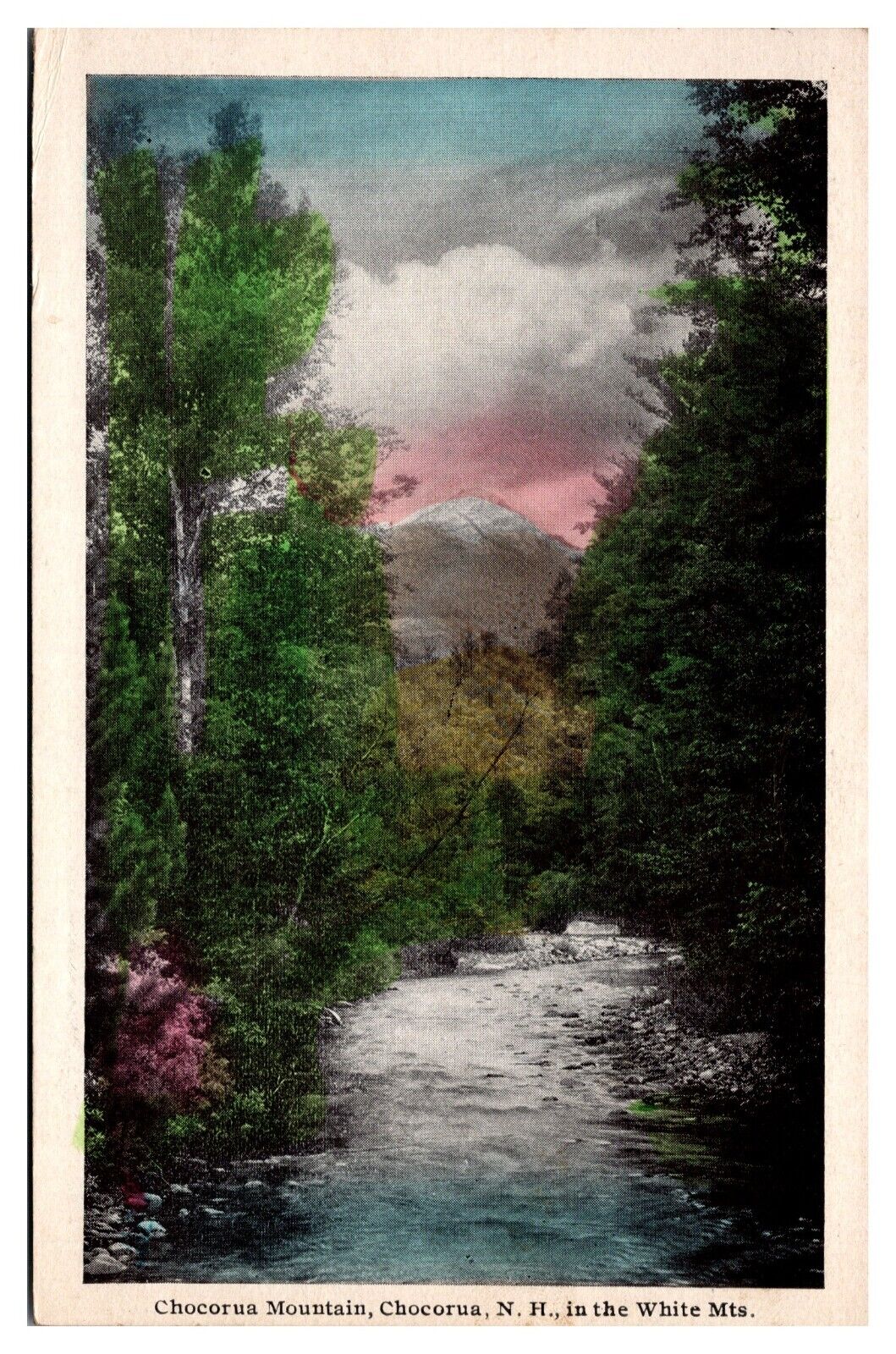 VTG Chocorua Mountain, Landscape, White Mountains, Chocorua, NH Postcard