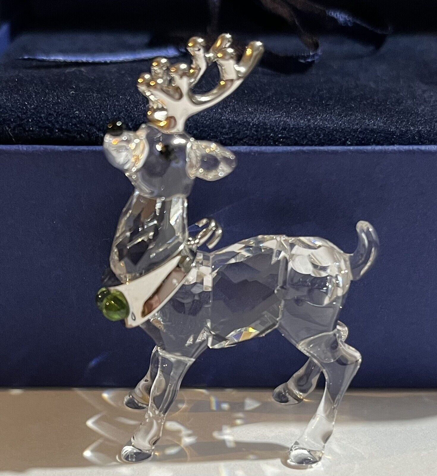 SWAROVSKI Crystal Reindeer with Rhodium Antlers Figurine BNIB