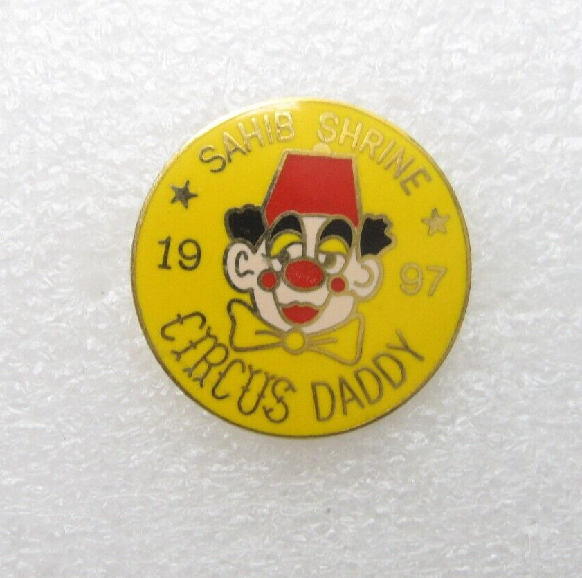 Vintage 1997 Sahib Shrine Circus Daddy Lapel Pin (C31)