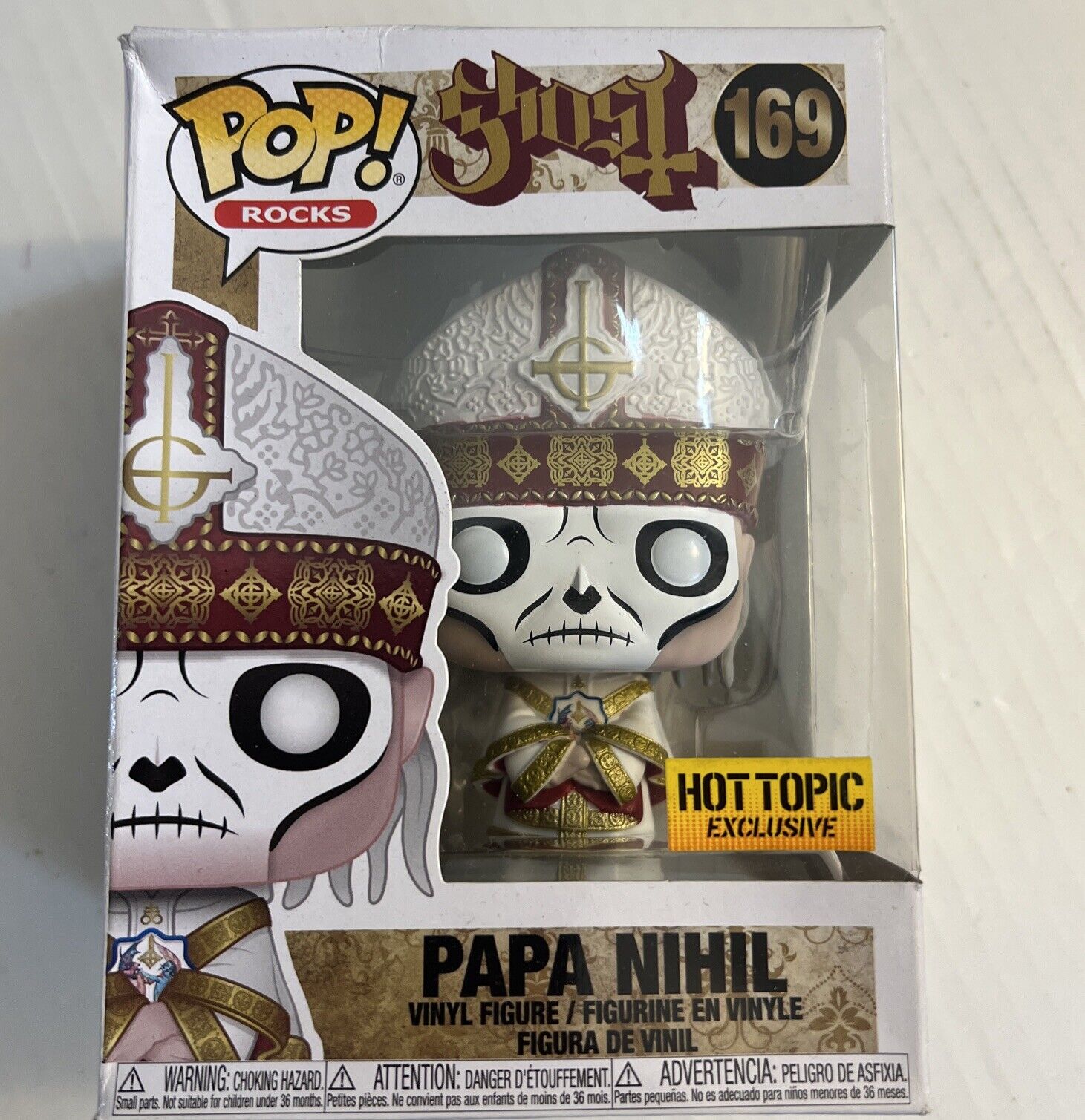 Papa Nihil Ghost 169 Hot Topic Exclusive POP Rocks Funko Figure Toy Collectible
