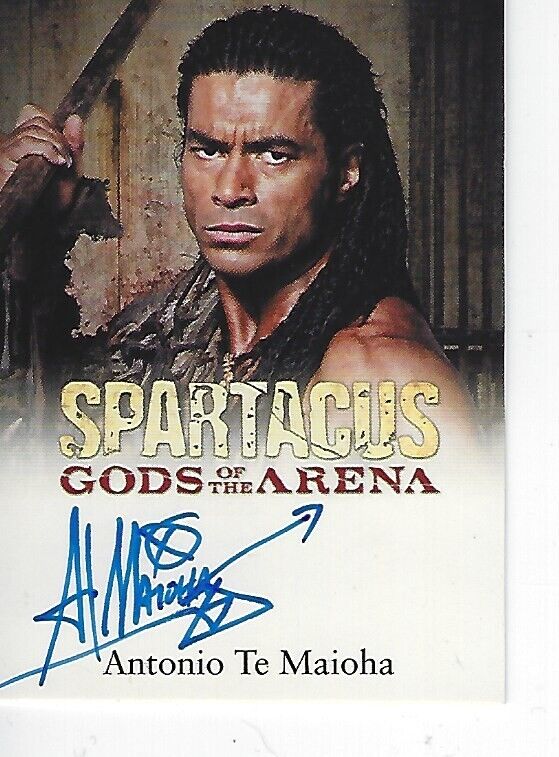2010 Spartacus: Gods of the Arena Auto/Au Card by Antonio Te Maioha as Barca