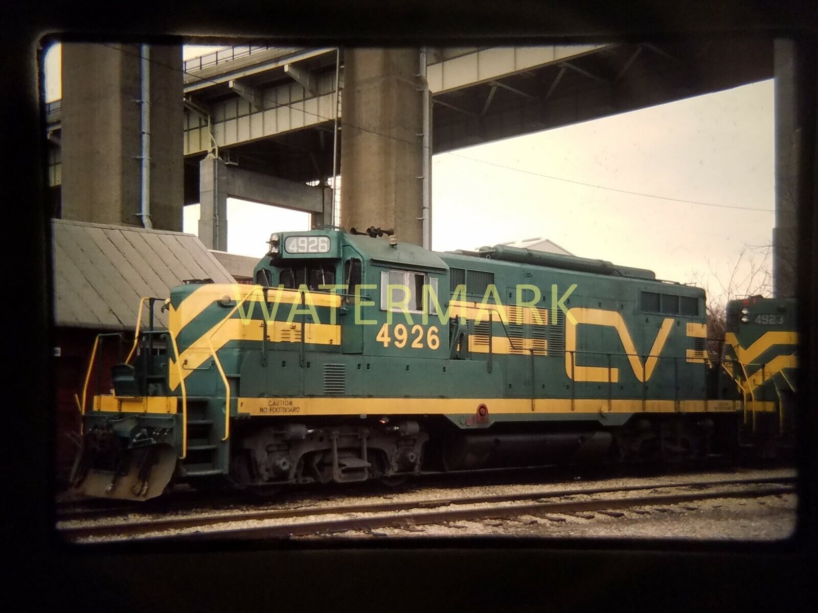 WG05 ORIGINAL TRAIN SLIDE CV 4926 New London CT Amston CT 1985