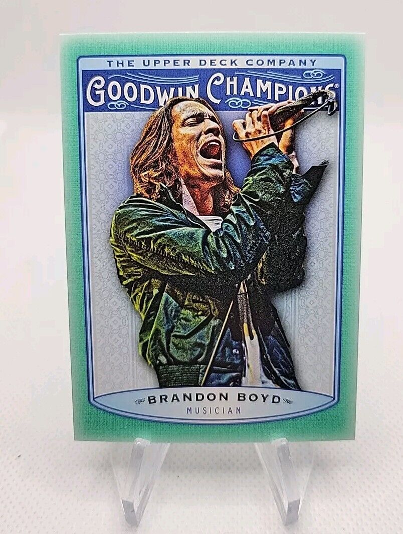 Brandon Boyd 2019 Upper Deck Goodwin Champions Turquoise Card Incubus
