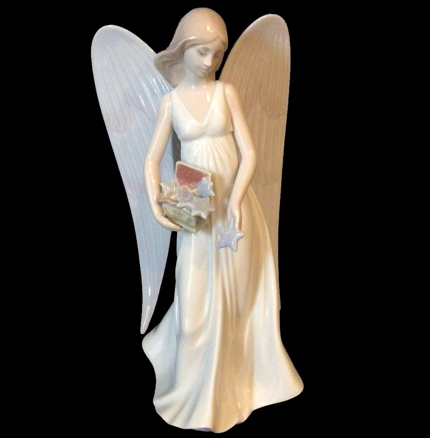 LLADRO FIGURINE TREE TOPPER ANGELIC STARS #8534 SIGNED BY ROSA LLADRO 2010