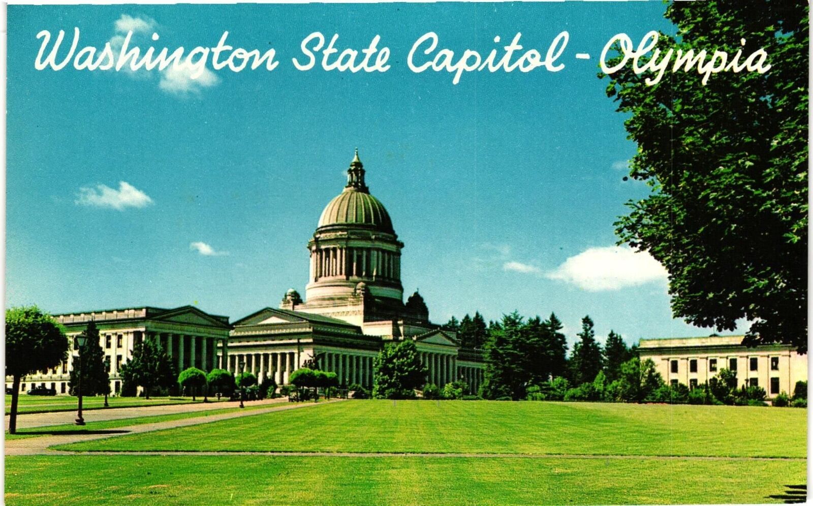 Vintage Postcard- WASHINGTON STATE CAPITOL, OLYMPIA, WA.