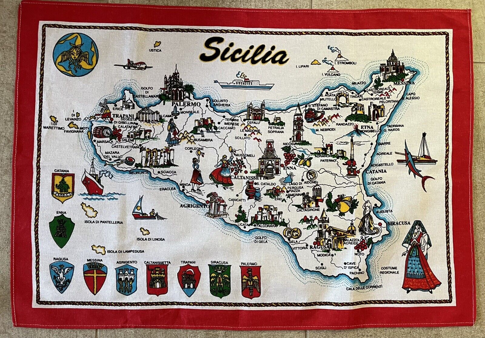 Sicilia Cotton Towel Tablecloth Napkin 