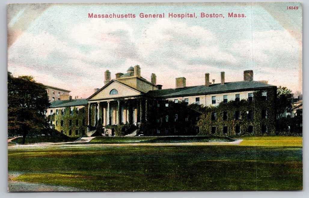 Massachusetts General Hospital Boston MA c1909 Postcard