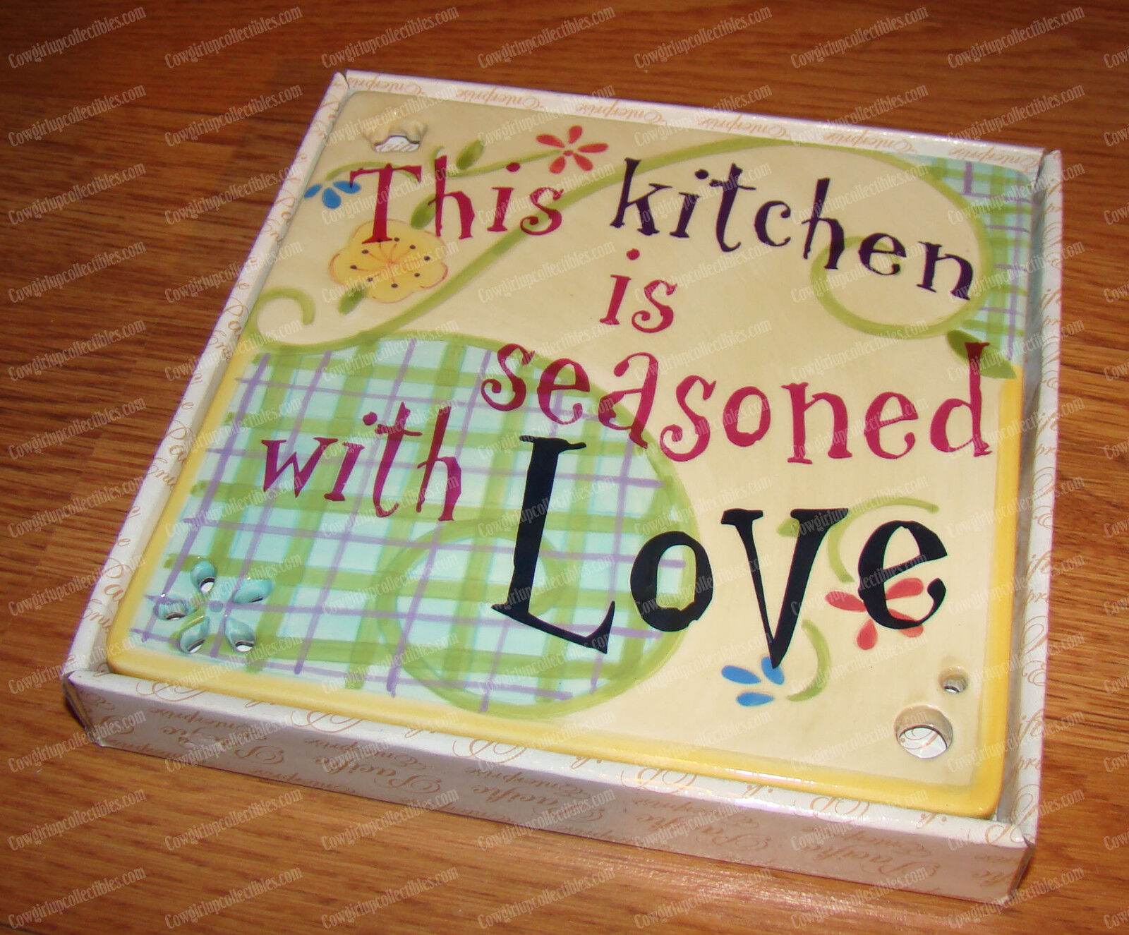 Home Inspirations, This KITCHEN SEASONED with LOVE Trivet (53108) Ceramic