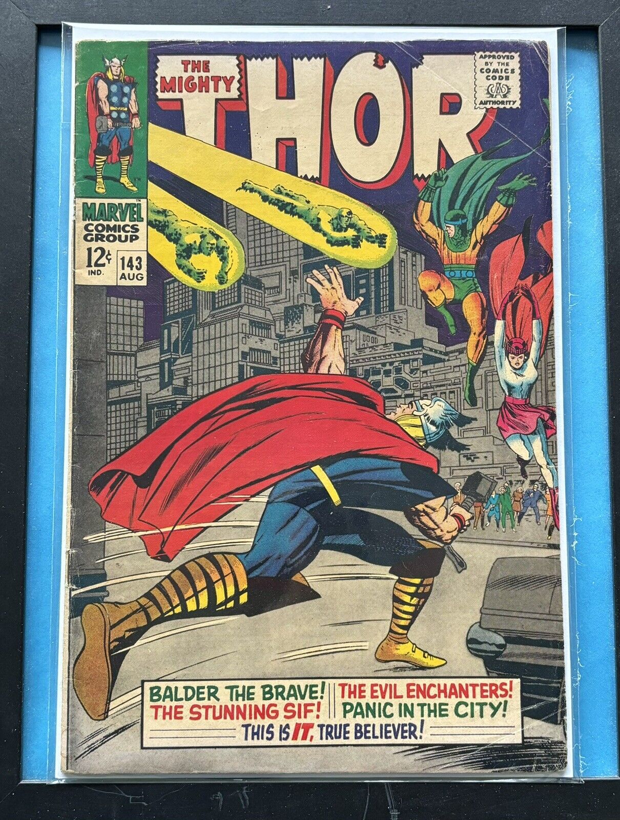 The Mighty Thor #143 Marvel 1967/1st App. The Enchanters/ G+/2.5
