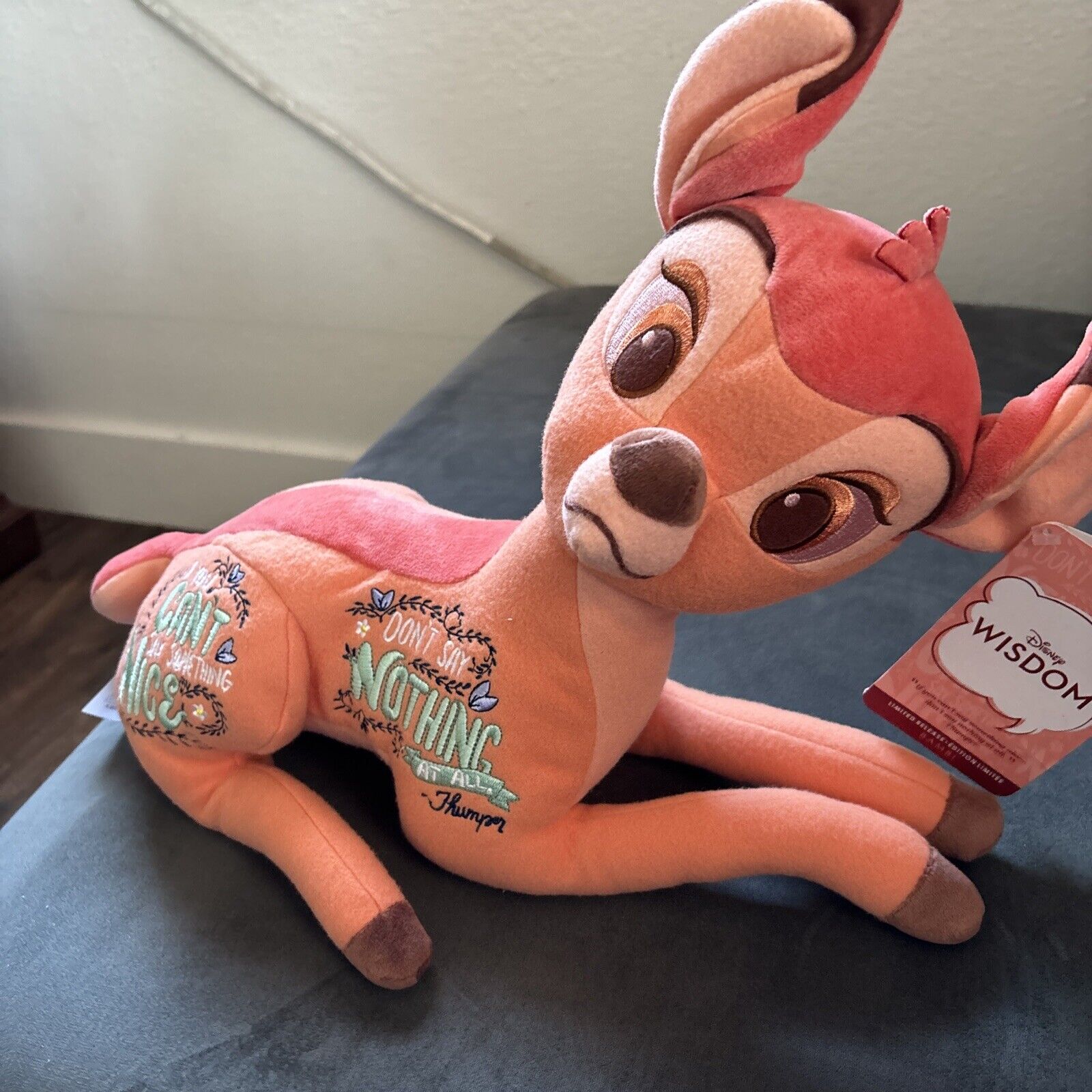 Disney Wisdom Plush Bambi 8/12 August Limited Release 16\'\' NWT