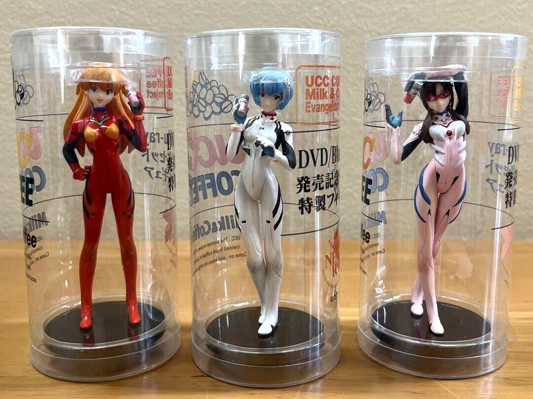 UCC x Neon Genesis Evangelion Figure/ Asuka Mari Rei Ayanami Kotobukiya Anime JP