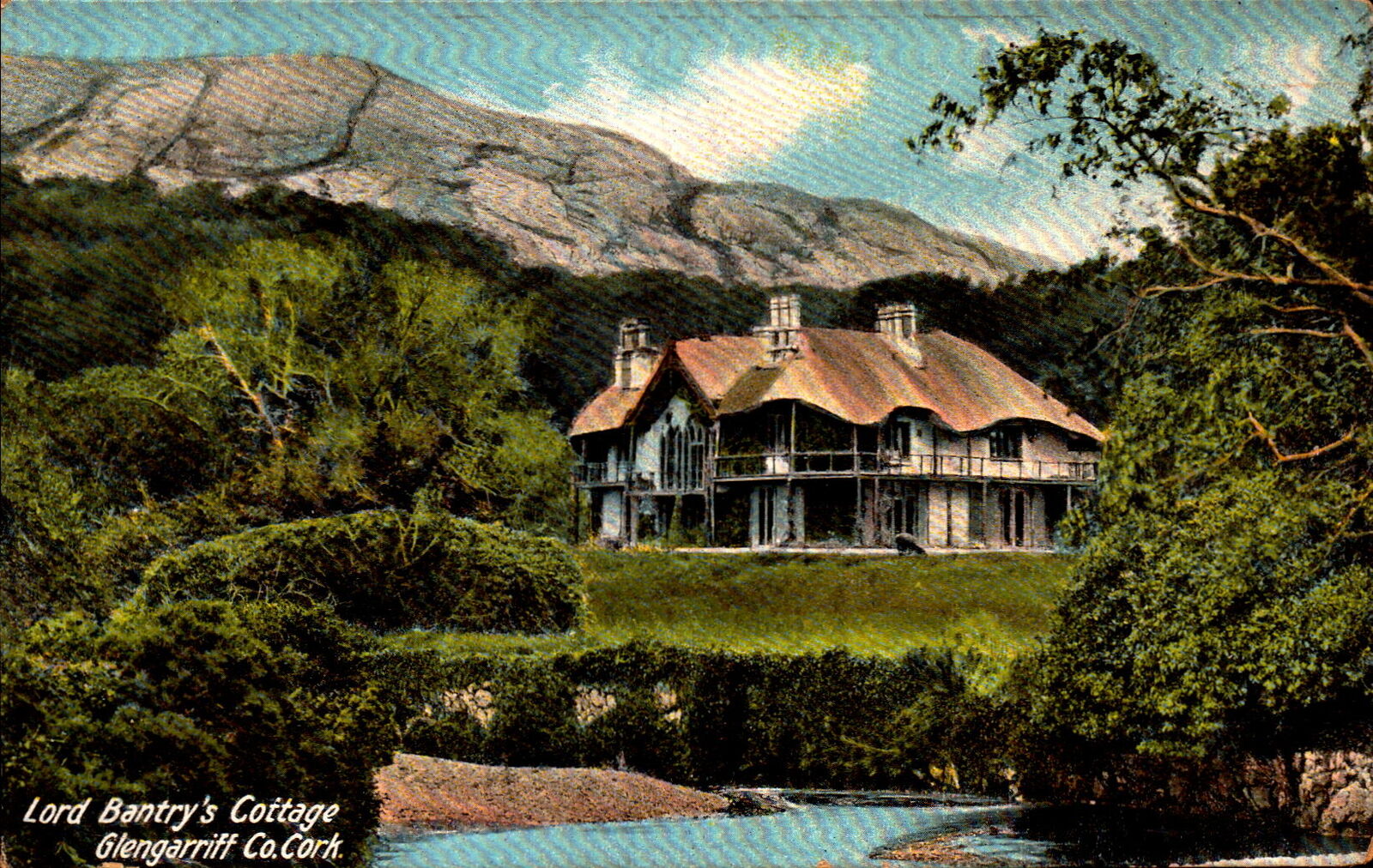 Postcard Lord Bantry\'s Cottage Glengariff Co. Cork unused Ireland