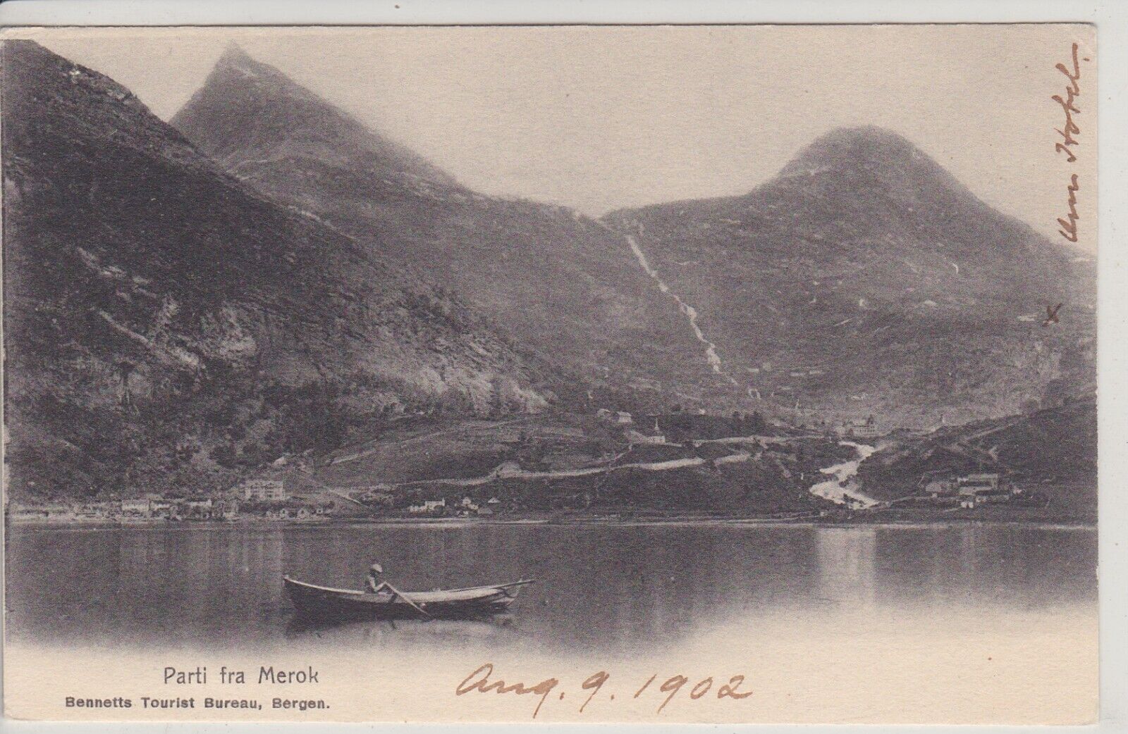 Norway. Parti Fra Merok.  Antique Postcard