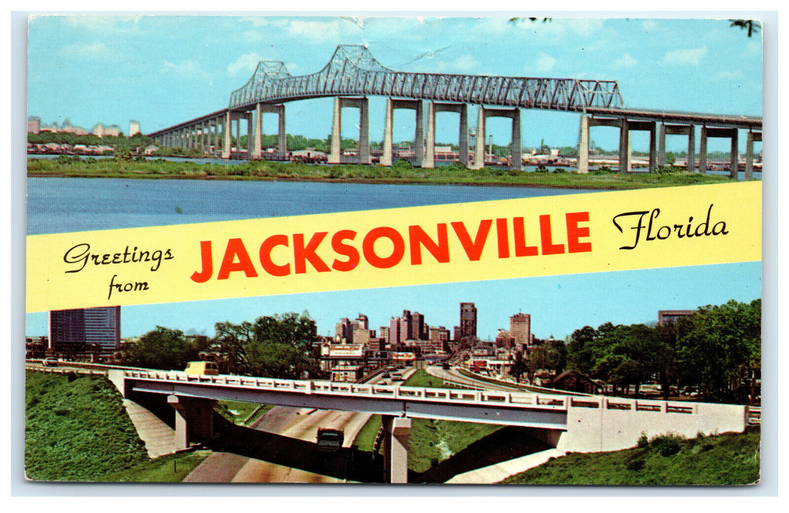 Postcard Greetings from Jacksonville, FL 1967 B14