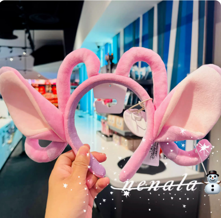 Disney Parks stitch angel minnie mouse ear headband Shanghai Disneyland