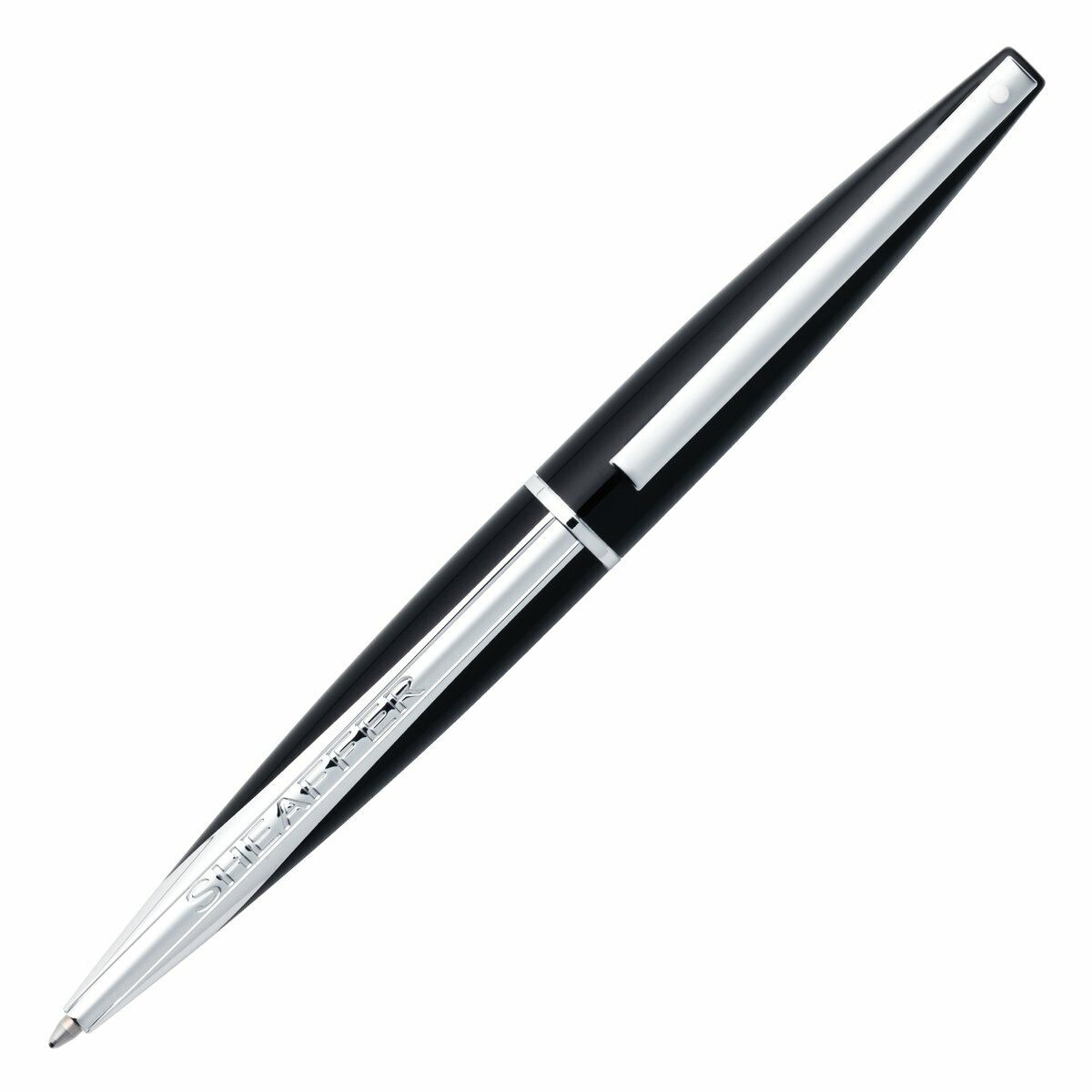 Sheaffer Taranis Ballpoint Pen, Matte Black Lacquer & Chrome, New In Box
