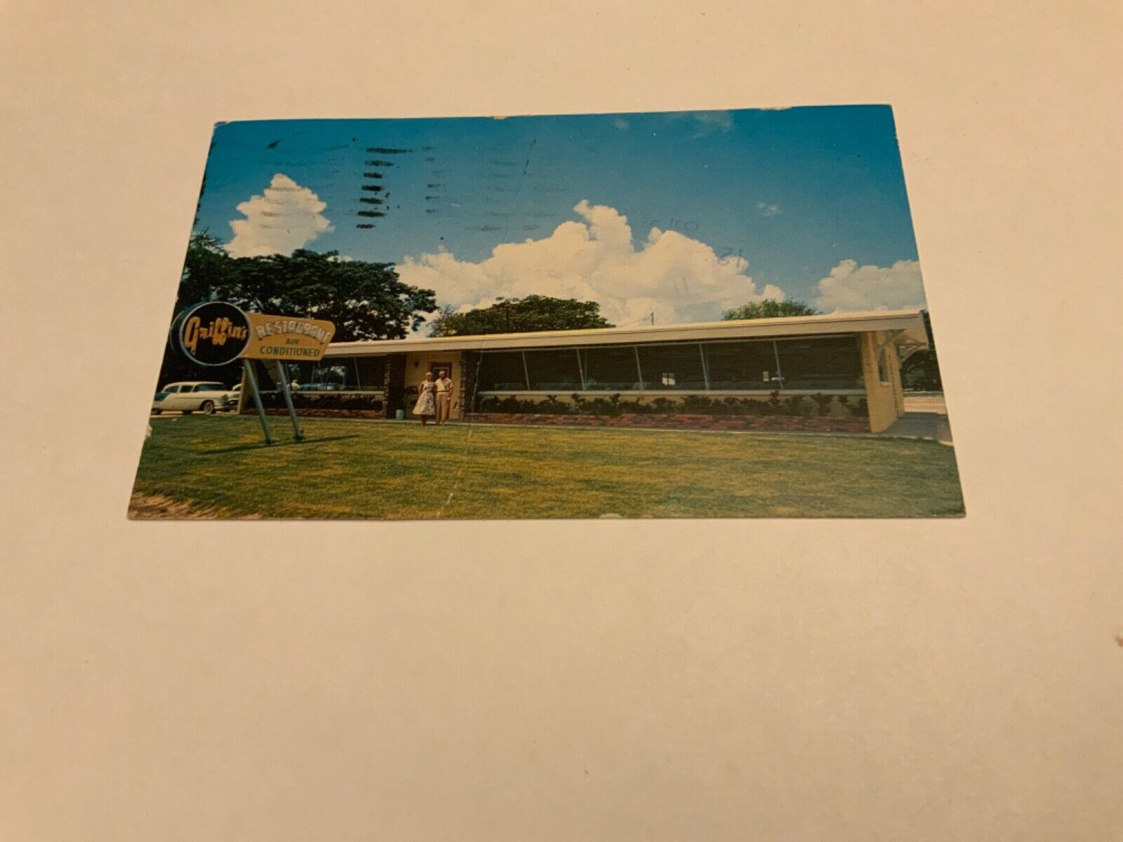 AVON PARK, FL. ~ Griffin’s Restaurant - at Four Corners - 1973 Vintage Postcard