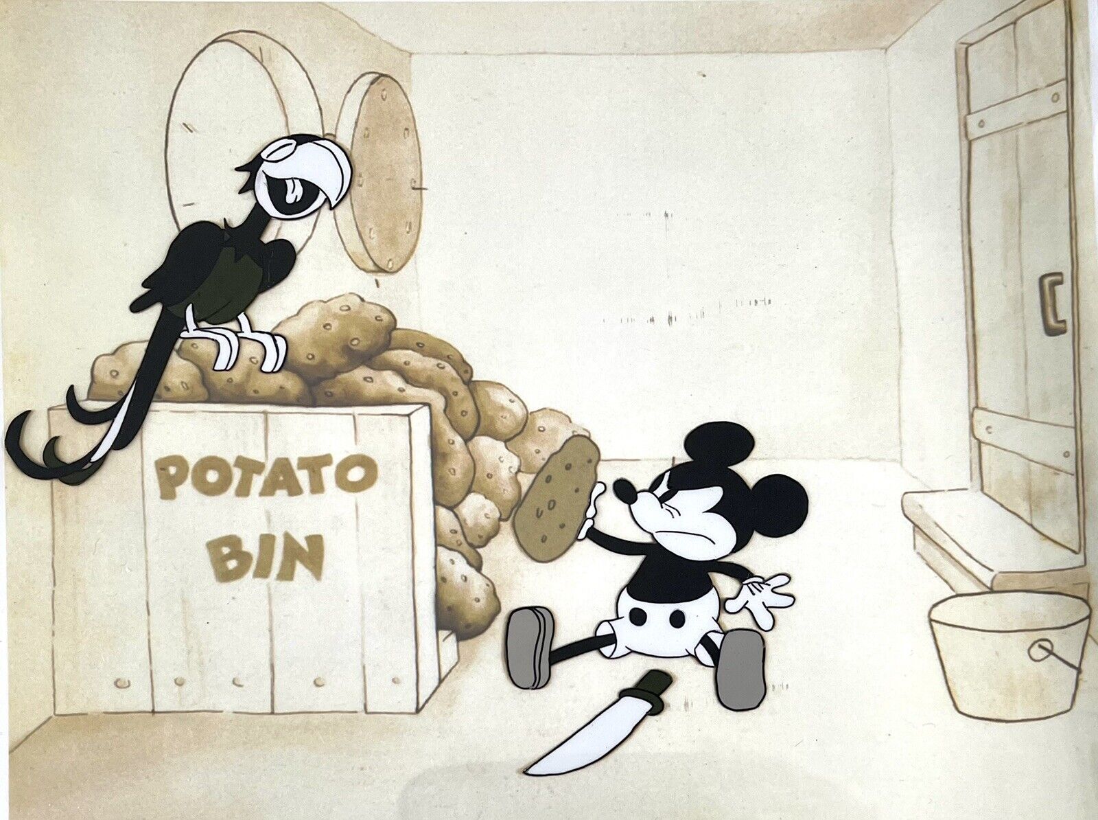 DISNEY CEL MICKEY MOUSE “STEAMBOAT WILLIE”