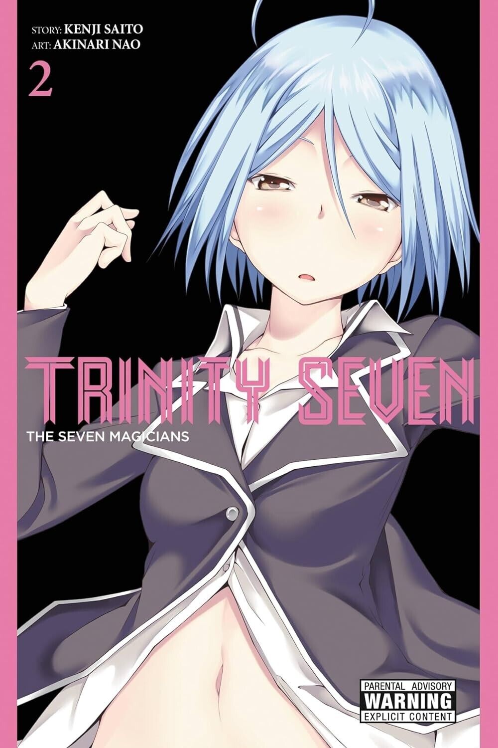 Trinity Seven Vol. 2 English Manga **NEW**