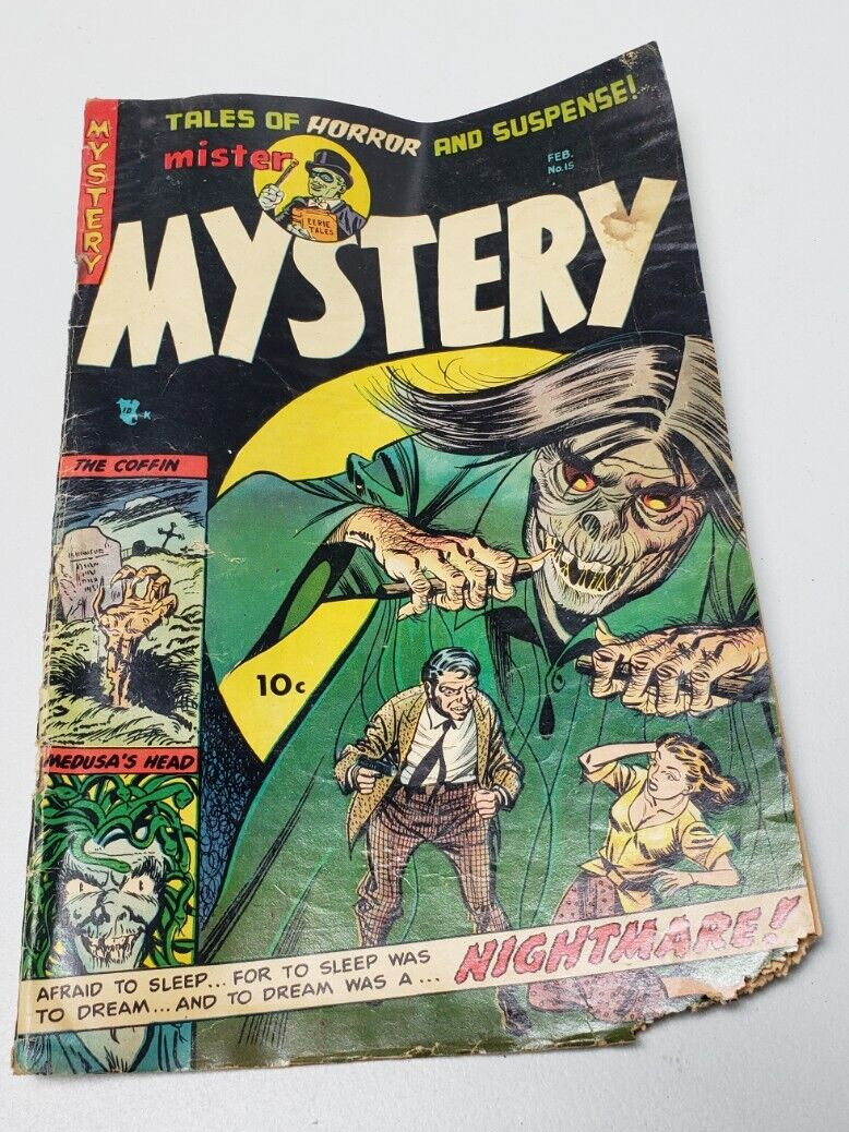 Mister Mystery #15 February 1954 Vintage Rare Comics Horror