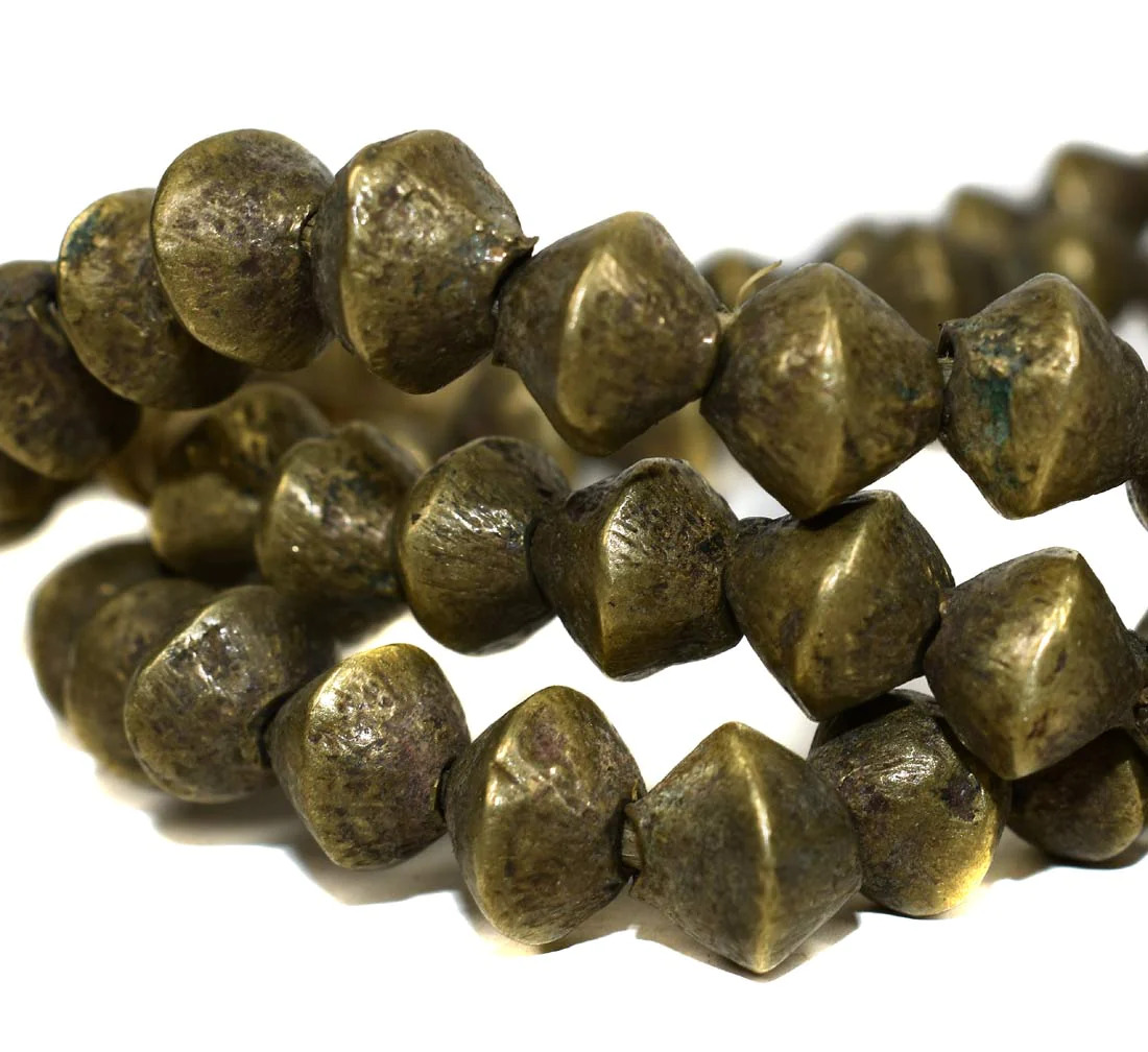 Fulani Brass Metal Beads Old Nigerian
