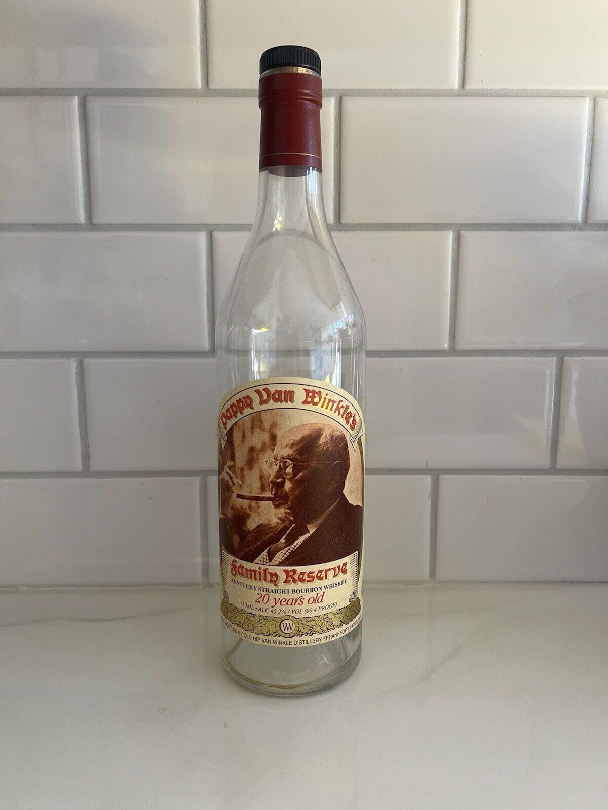 Pappy Van Winkle Family Reserve 20 Year (Empty Bottle)- Buffalo Trace