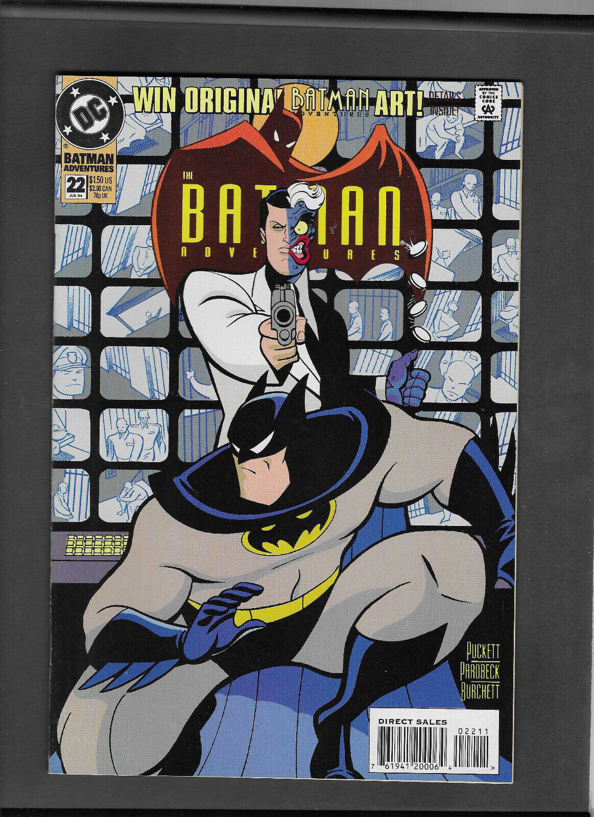 Batman Adventures #22 (1992 Series) Very Fine/Near Mint (9.0) Two-Face