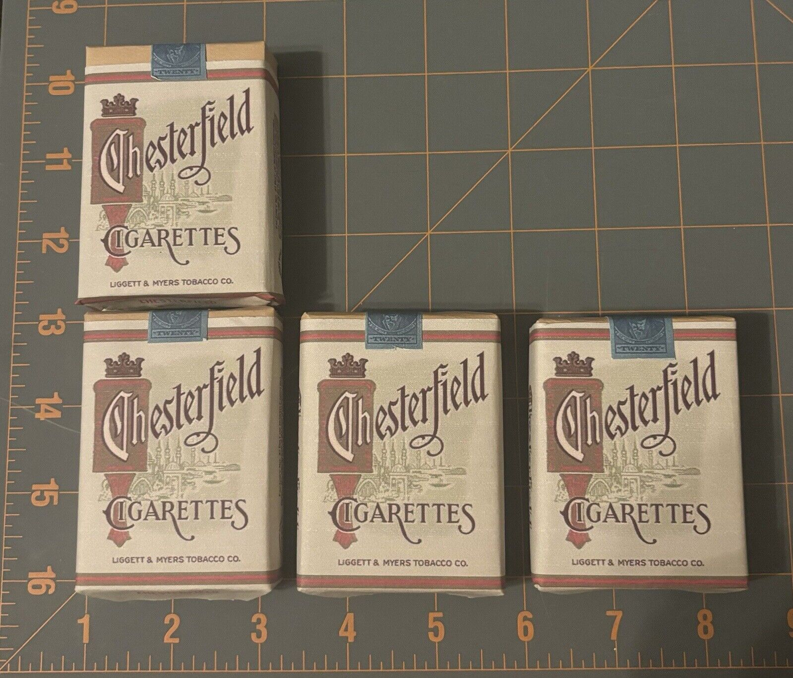 Vintage WW2 WWII 1940’s Chesterfield Cigarette Packaging Reproduction Film Prop