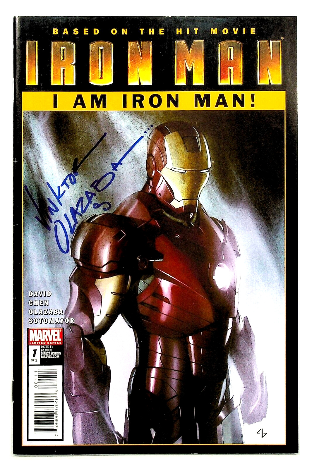 Iron Man I Am Iron Man #1 Signed Vinktor Olazaba Marvel Comics
