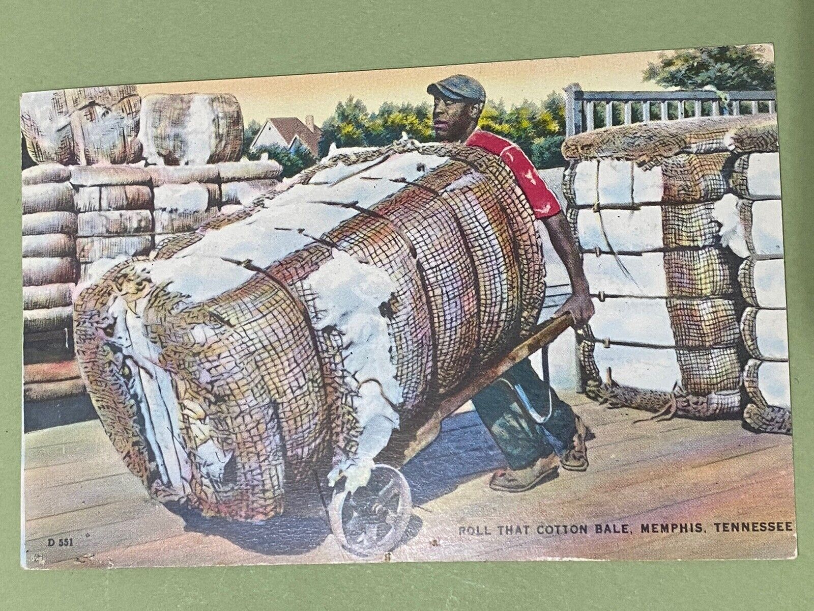 African American Black Cotton Farming Rural Postcards - Lot Of 4 Different