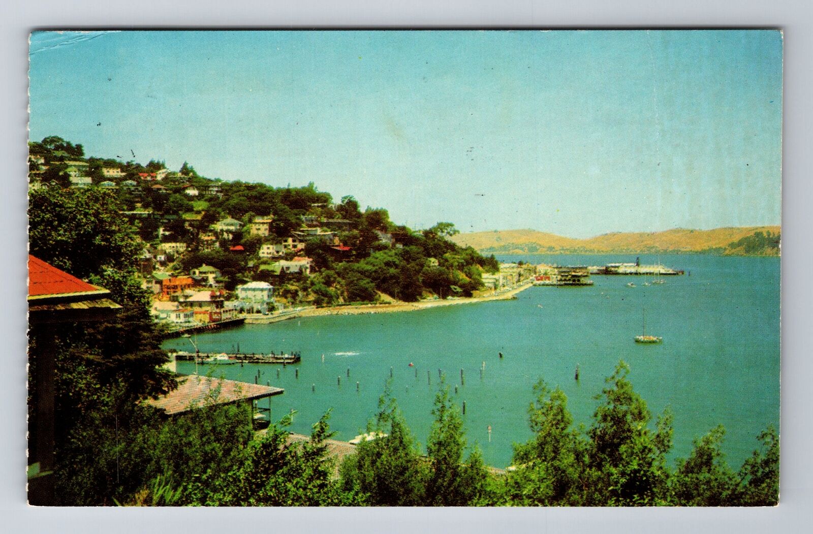Sausalito CA-California, San Francisco Bay, Marin Co, c1968 Vintage Postcard