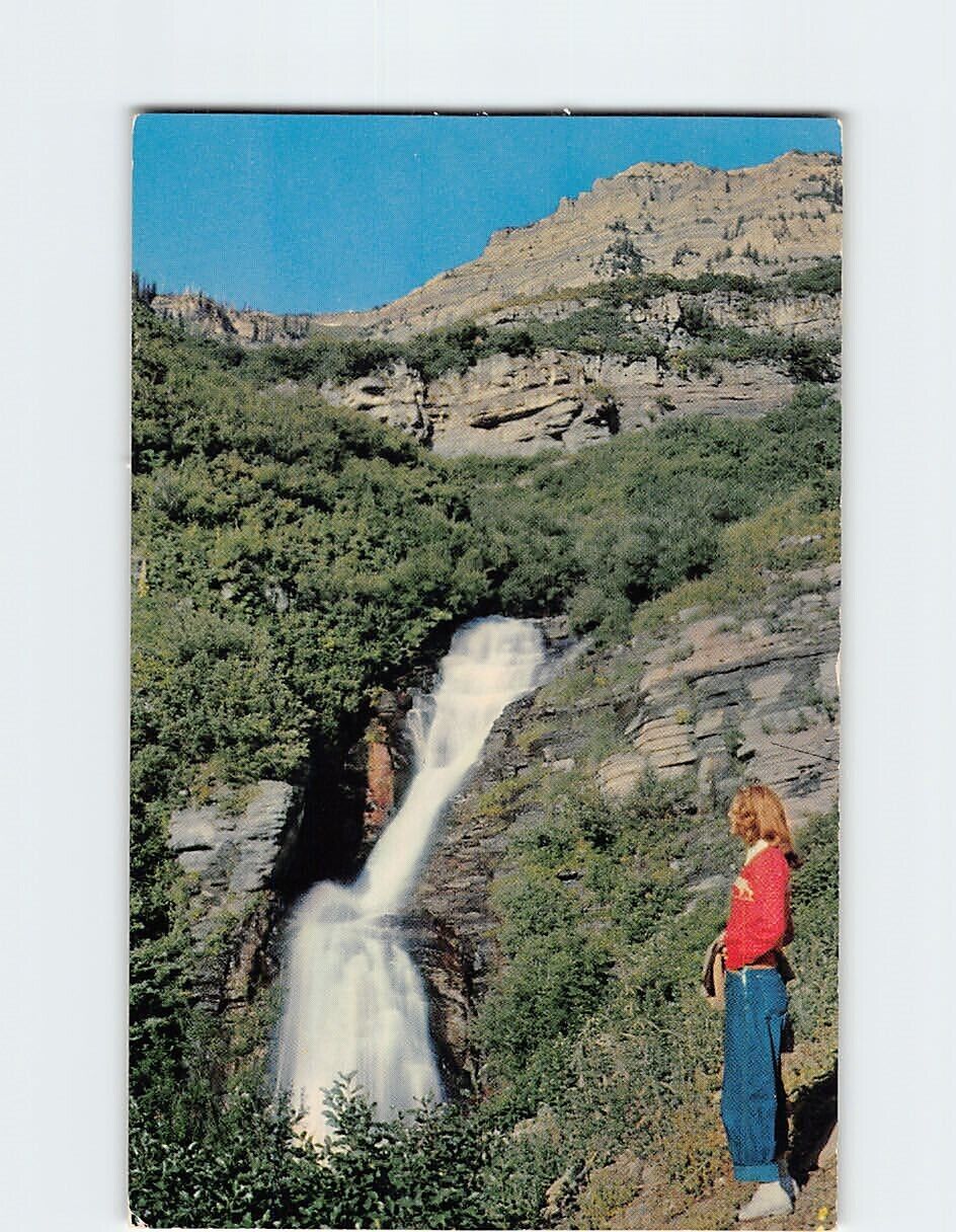 Postcard Upper Falls, Beautiful Provo Canyon, Utah