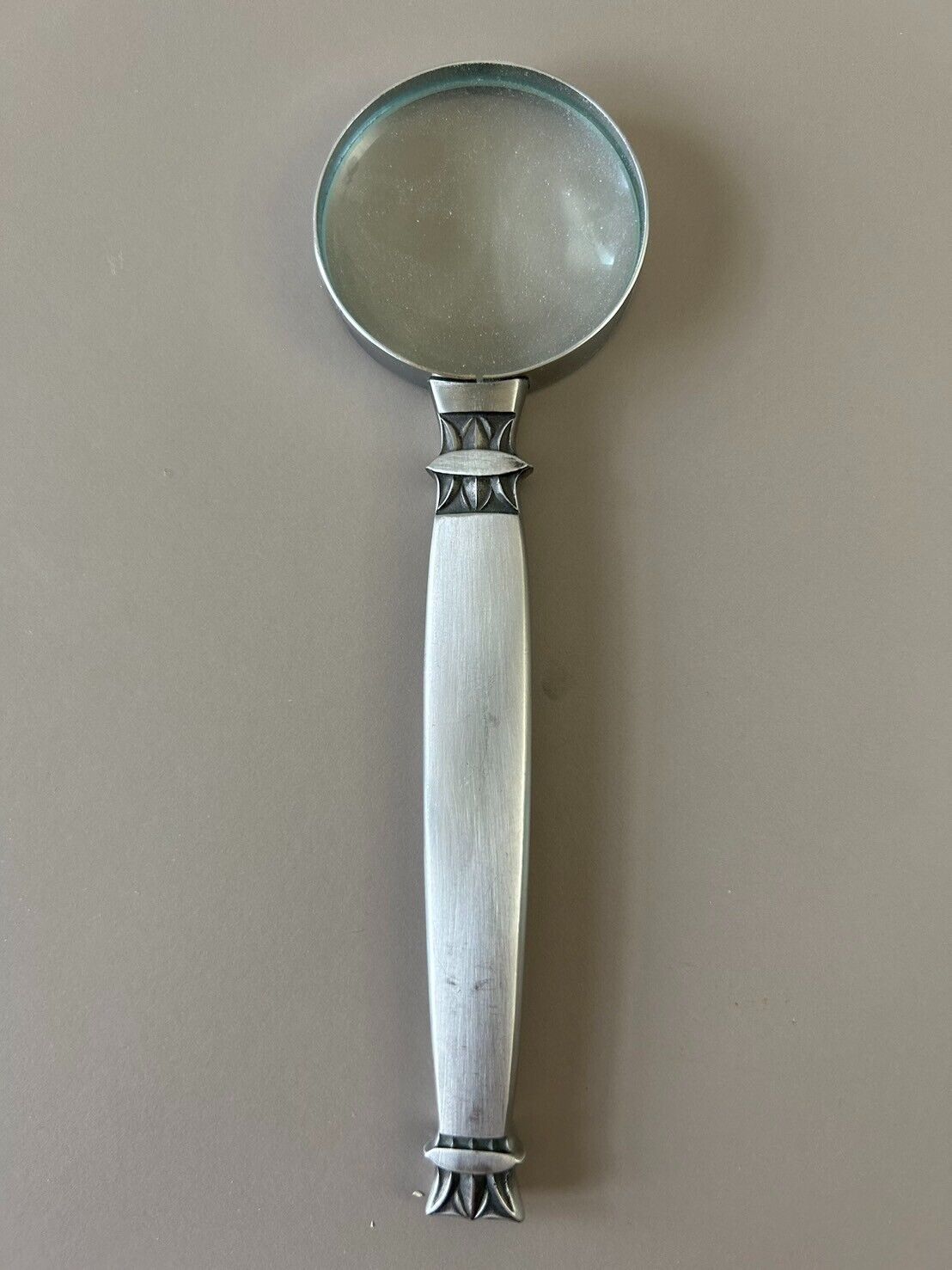 Antique Japanese Decorative Table Magnifying Glass with Stainless Steel