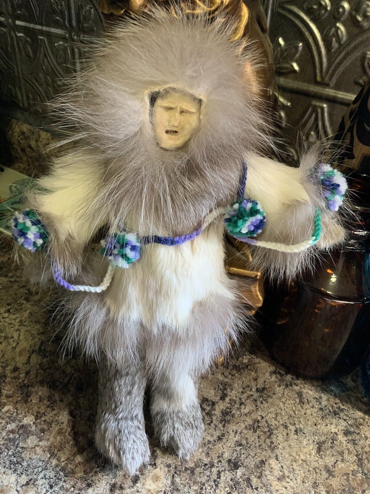 Fabulous Native Alaskan Doll by Sokie - Kotzebue Alaska 12”