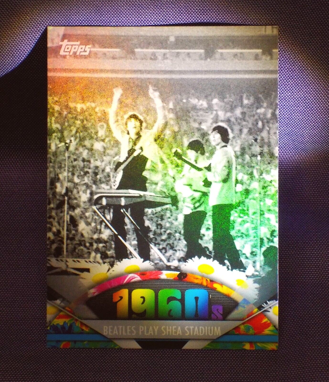 2011 Topps American Pie ♫ Beatles Play Shea Stadium  Limited HOLO FOIL card HTF