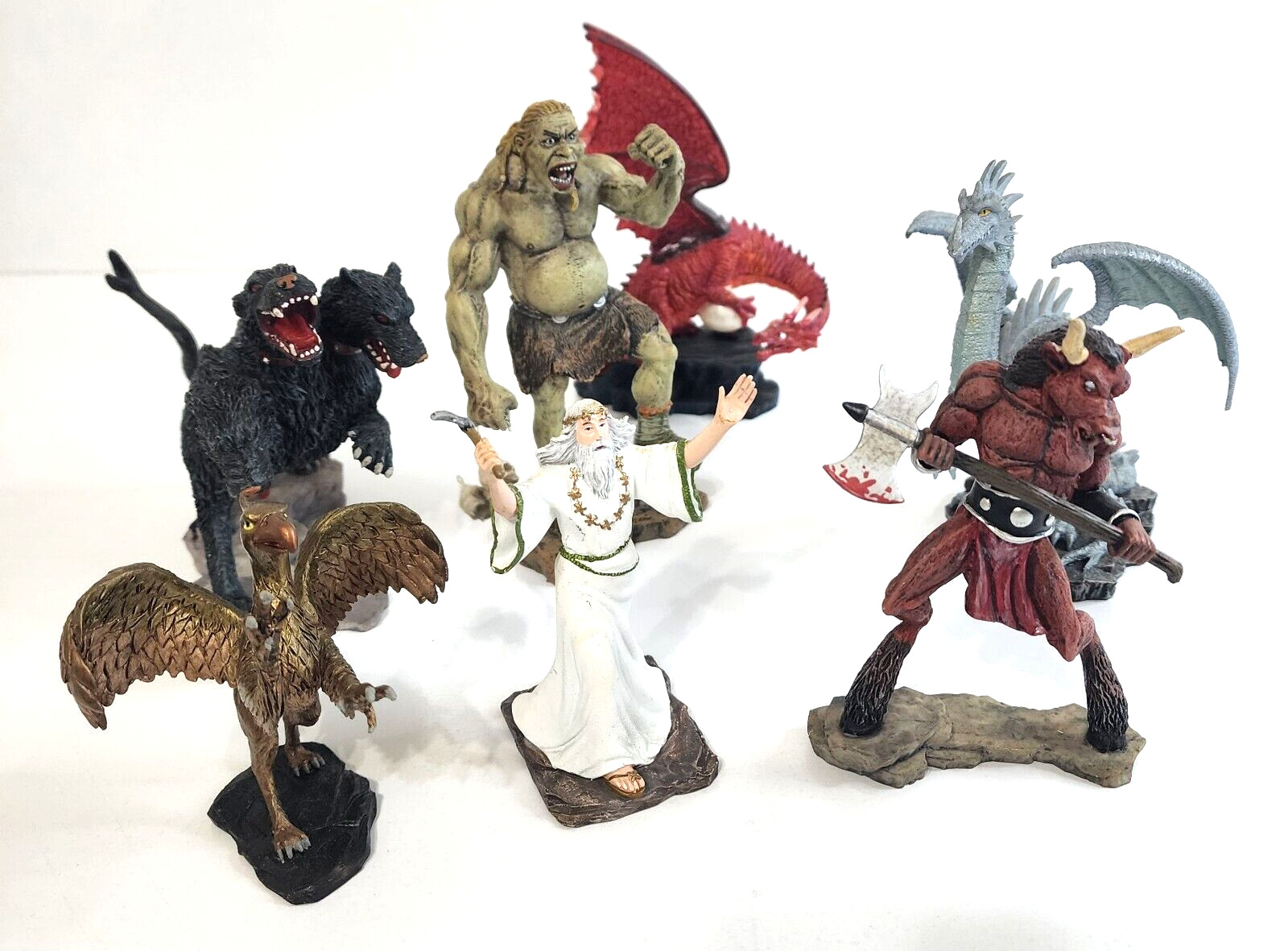 Beasts And Beings X 7 Handpainted Special Edition Resin Models Up to 6\