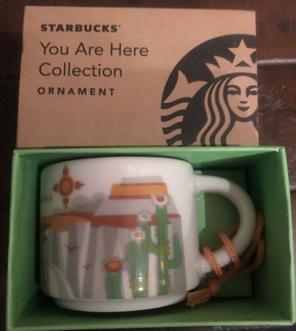 Starbucks 2017 Arizona You Are Here Collection Mini Mug Ornament NEW IN BOX