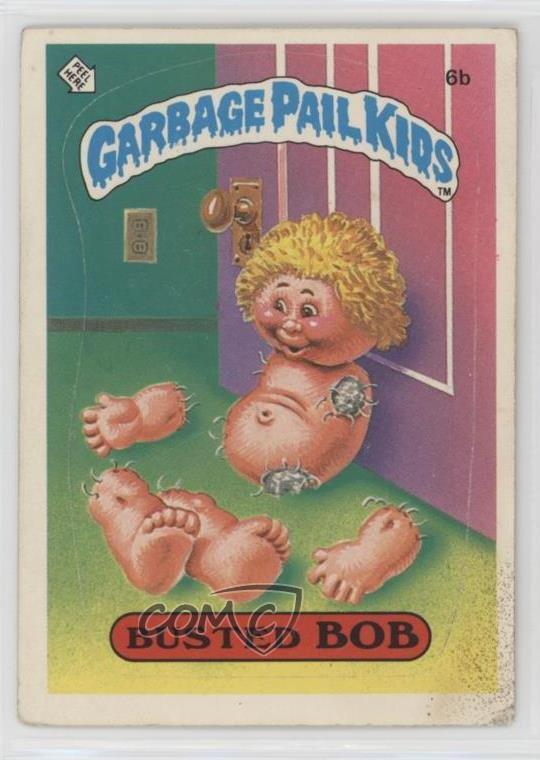 1985 Topps Garbage Pail Kids Series 1 Busted Bob (two star back) #6b.2 0e3