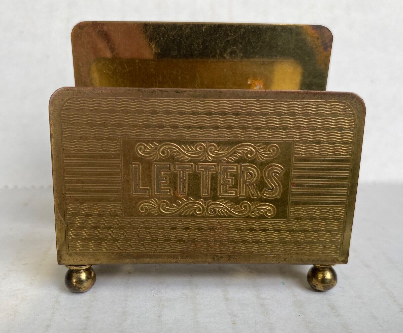 Vintage Antique Brass Letter Holder Gunga Din Made in England