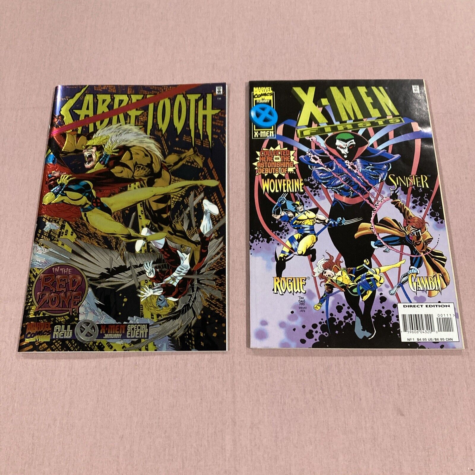 Sabretooth #1 & X-Men Firsts #1, 1995 Wolverine, Hulk, Sinister, Avengers, Rogue