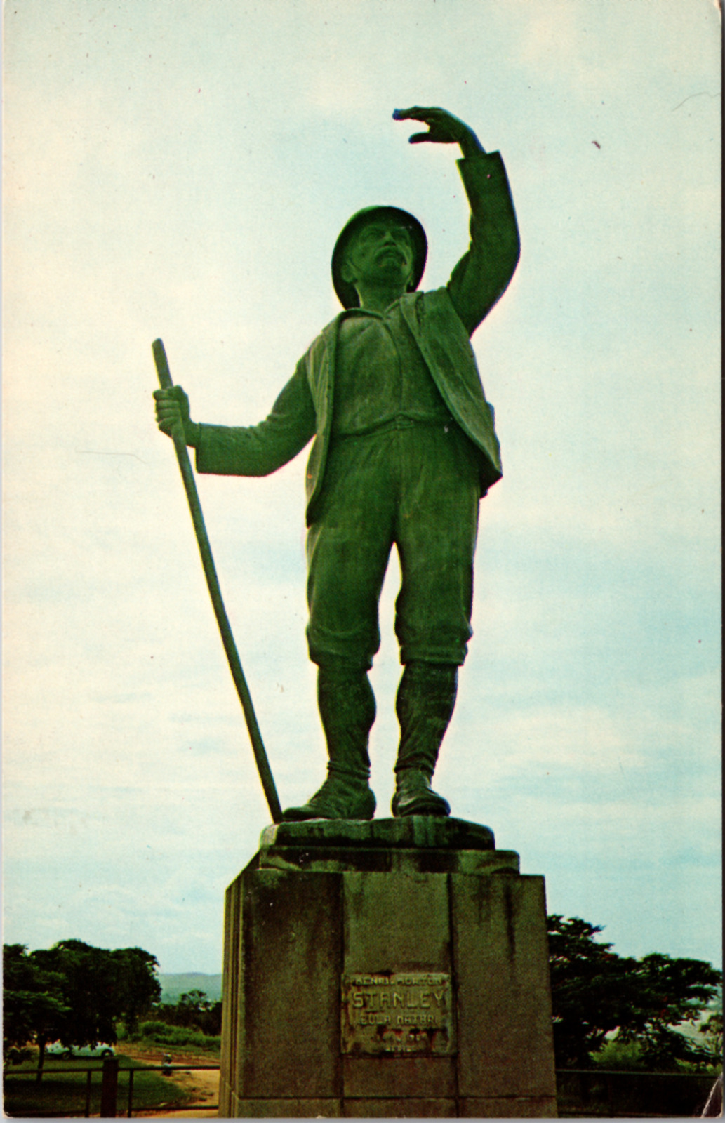 Henry Morton Stanley Statue, Vintage Postcard