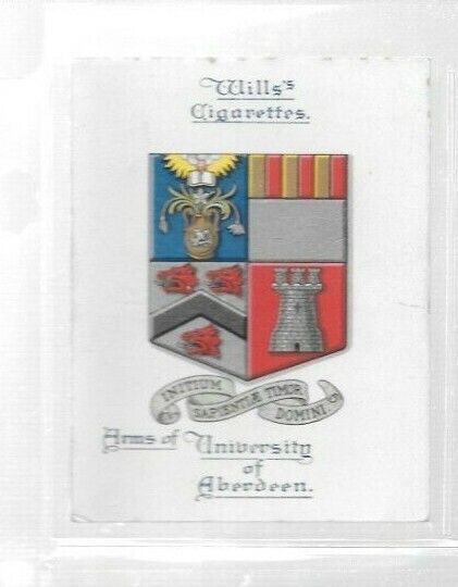 1923 Wills\'s Arms of Universities (Large) University of Aberdeen #1 VG
